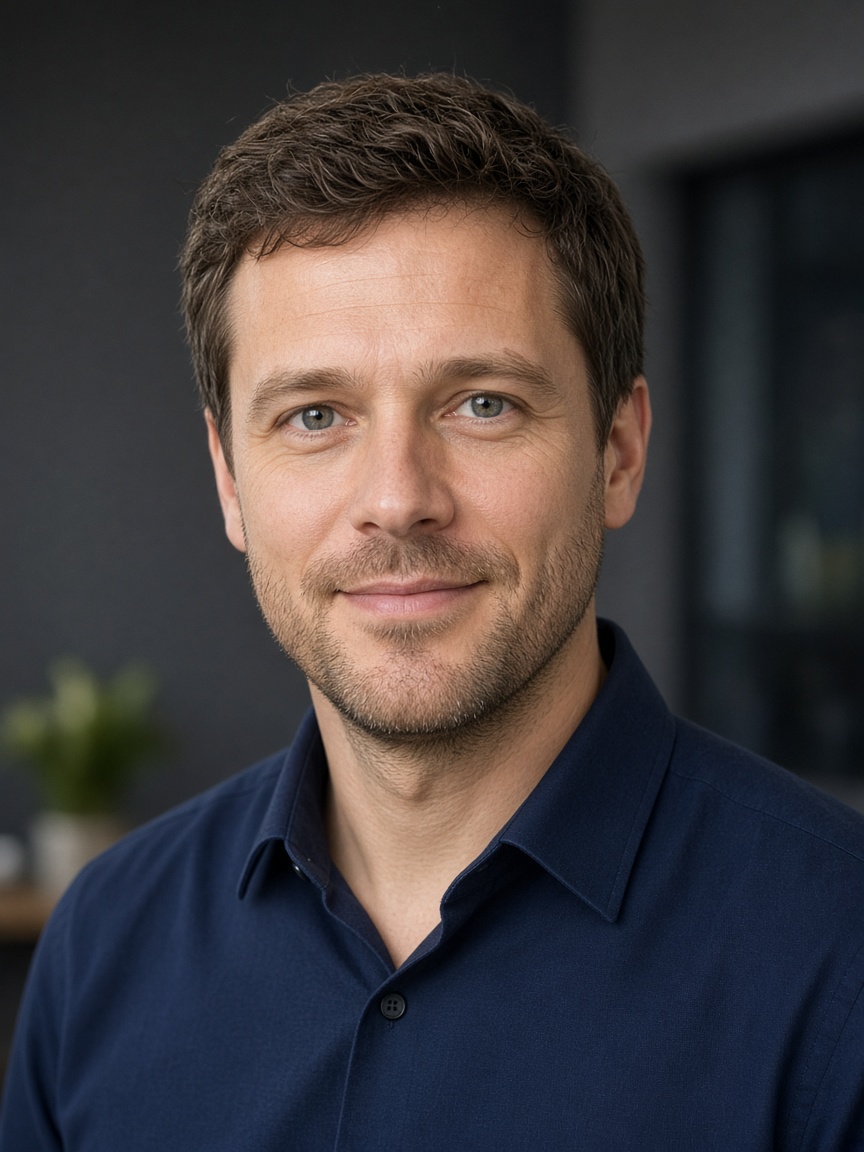 Portrait of Jonas Hale, Director of Engineering at Harborline